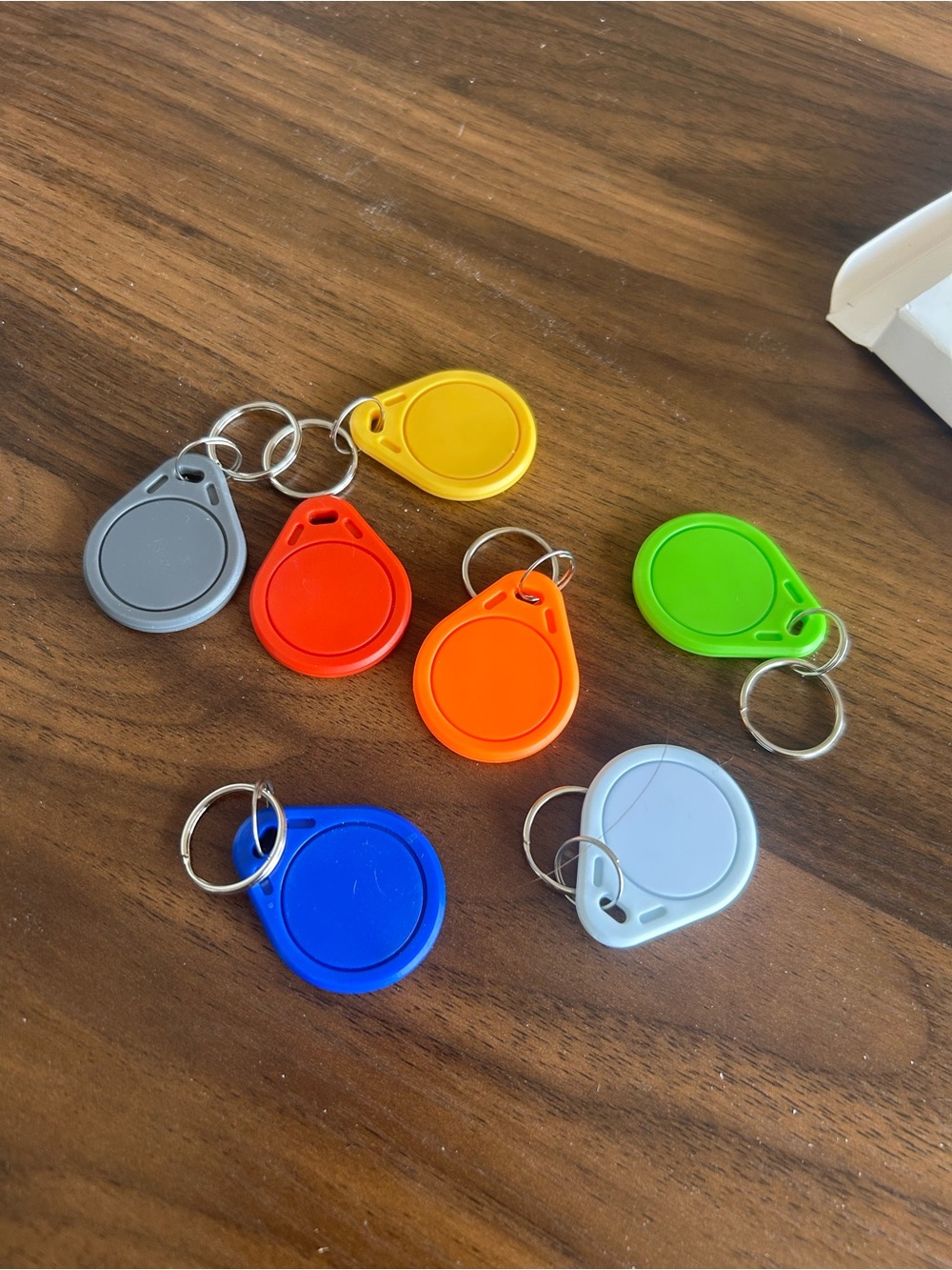 Multi-Color NFC Key Fobs - Pack of 7